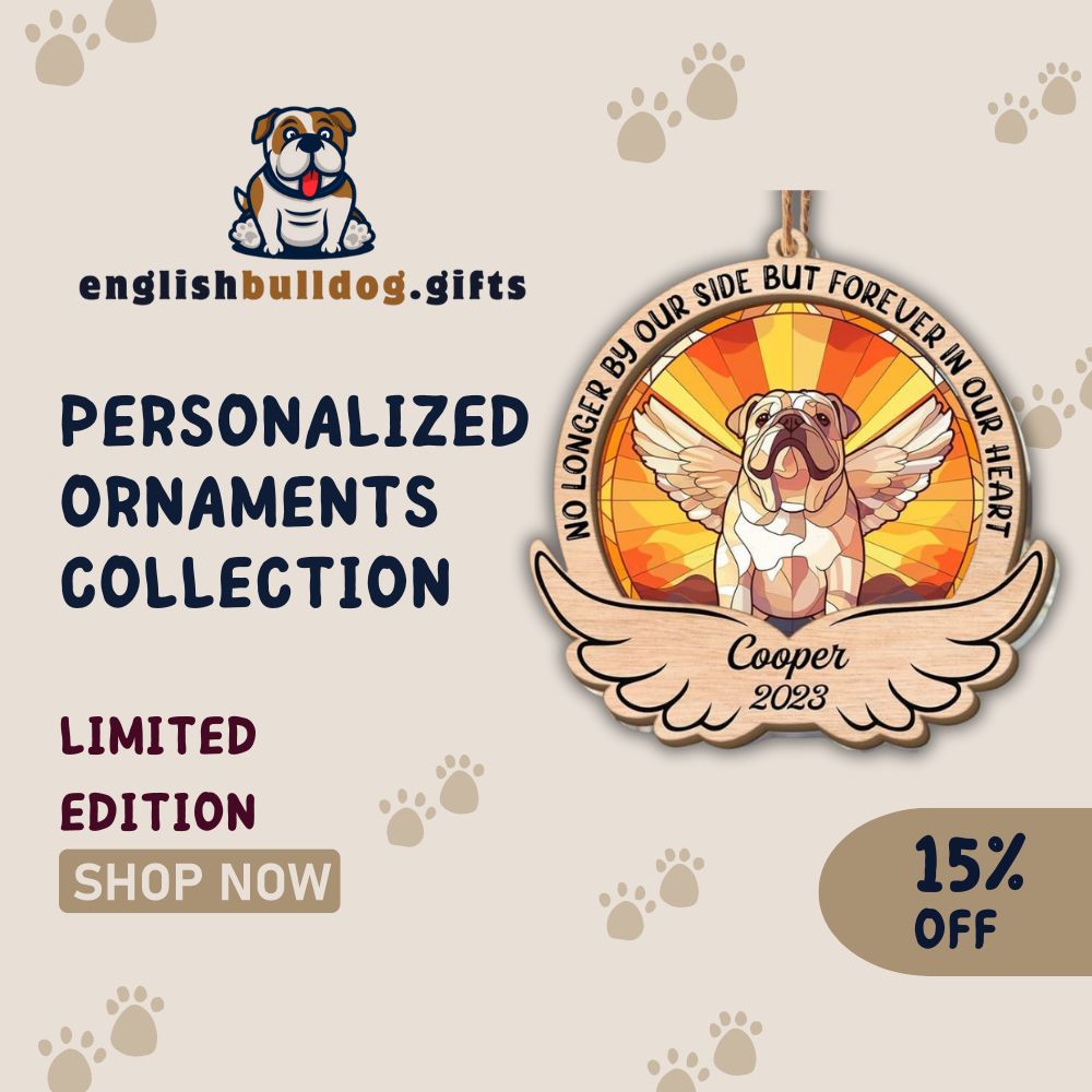 Personalized English Bulldog Ornaments Collection